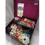 Jewellery box & contents