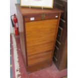 Tambar front oak cupboard - Catch marked Cheney England