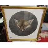 Circular print - 'Sly Boots' fox