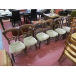 Set of six Victorian dining chairs