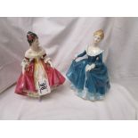 2 Royal Doulton figure - Janine & Southern Belle