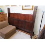 Very large mahogany bed frame