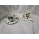 Shelley cup and saucer and another