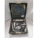 Vintage ophthalmoscope cased set