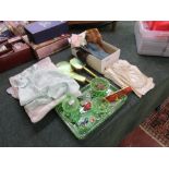 Ladies collectables to include gloves and dressing table set