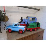3 large wooden toys