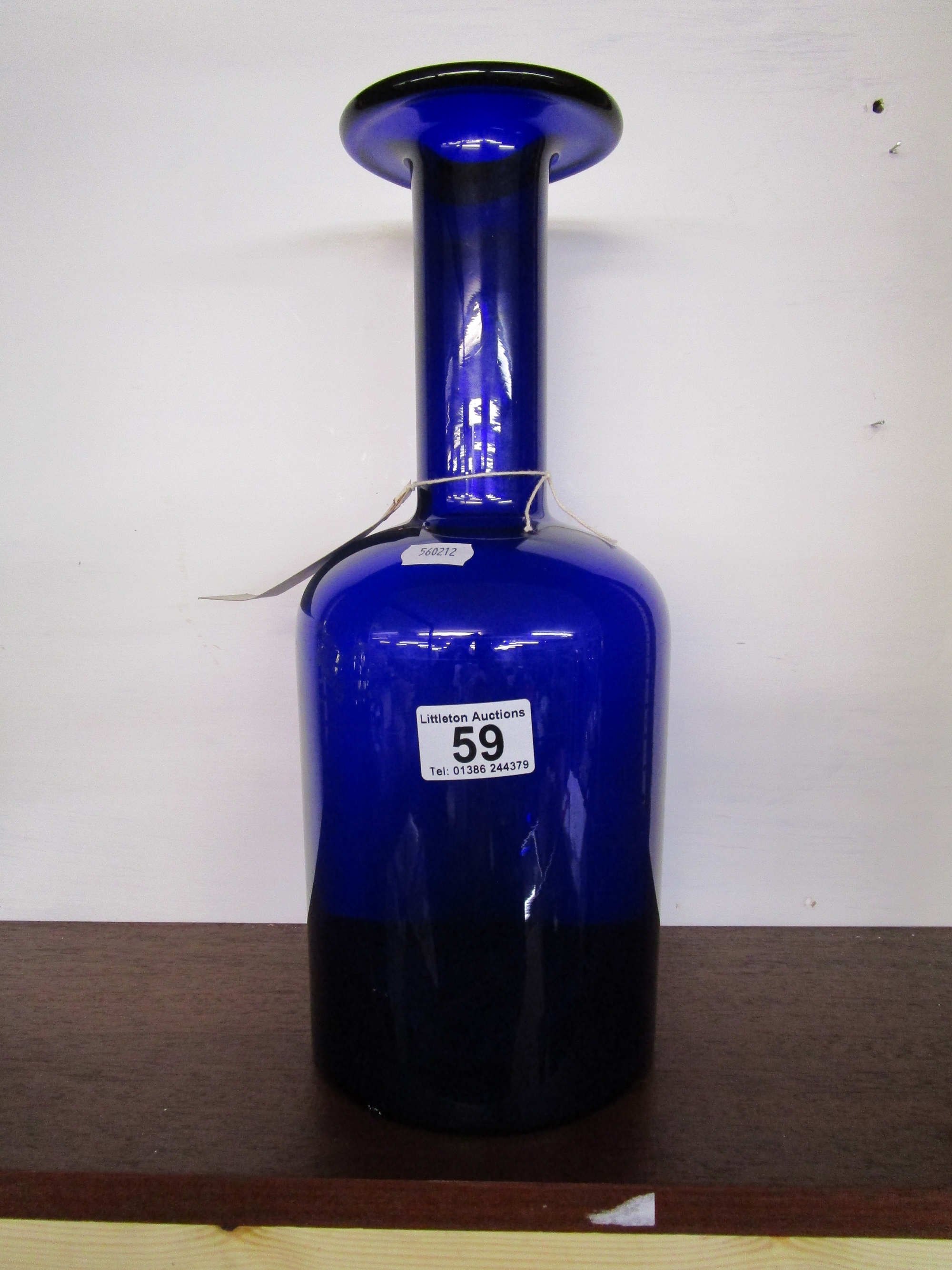 Holmegard blue glass jar