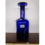 Holmegard blue glass jar