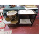 Trolley, coffee table & Eastern themed small table