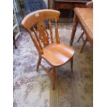 Set of four kitchen chairs