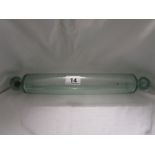 Victorian glass rolling pin