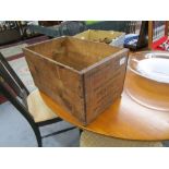 Original 1940's American peaches packing box