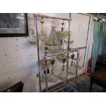 Good collection of glass chandeliers