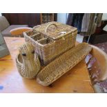 Collection of wicker baskets