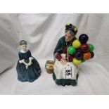 Royal Doulton figures - Old Balloon seller & Cherie