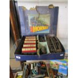 Vintage wind-up Hornby train set in original box