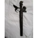 Oriental dragon dagger in treen sheath