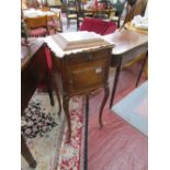 French marble top pot cupboard