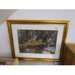 Large print in gilt frame - Leopard
