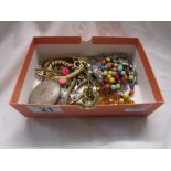 Box of costume jewellery