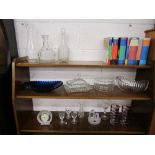 Large collection of glass over 3 shelves