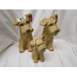 3 SylvaC dogs (small one A/F)