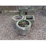 3 stone planters