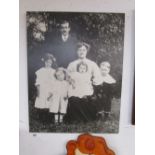 Large photographic scene of Edwardian family