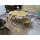 Modern small kitchen table and 2 chairs