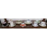Collection of cups and saucers