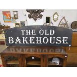 Metal sign with brackets - 'The Old Bakehouse'