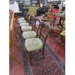 Set of 6 Edwardian mahogany dining chairs