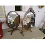 3 small mirrors