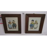 Pair of Dutch children pictures