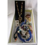 Box of costume jewellery