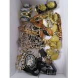 Box of costume jewellery