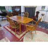 Ercol dining table and 4 chairs