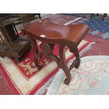 Oriental hardwood stool