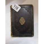 Old leather bound prayer book