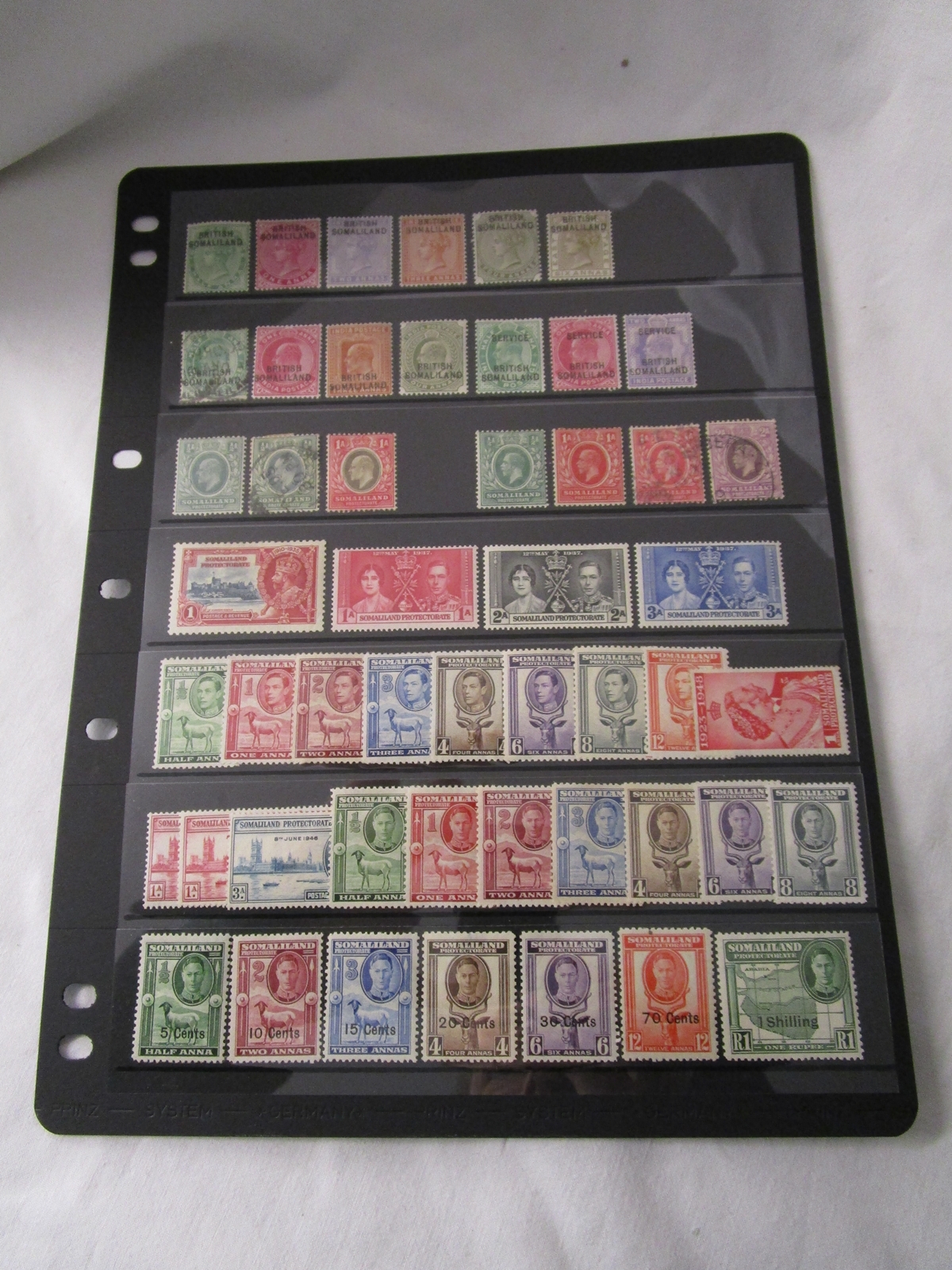 Stamps - British Somaliland QV-QEII - Mint & Used, various part sets