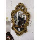 Ornate gilt framed wall mirror