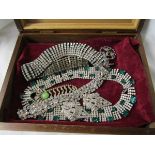Box of quality diamante vintage jewellery