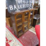 Oak display cabinet