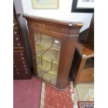 Victorian mahogany and glazed corner cabinet
