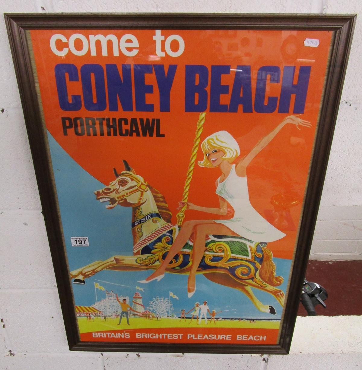 Original 1960's Railway poster - Coney beach, Porthcawl