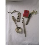 Girl Guide whistle and other items