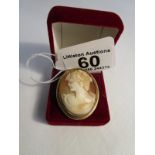 Cameo brooch