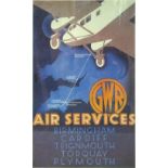 'Air Service' lithograph reproduction, printed by E.T.