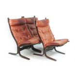 Ingmar Relling for Westnofa, a set of three 'Siesta' chairs,