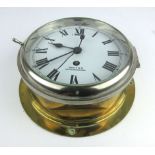 A mid 20th century Smith's of Cricklewood brass cased ships timepiece,